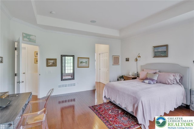 2605 Victory Way, Hanover Twp, PA 18017 - bedroom featuring a tray ceiling and hardwood / wood-style floors