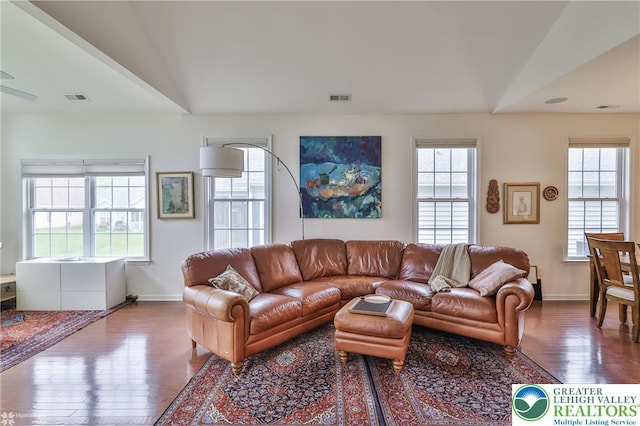 2605 Victory Way, Hanover Twp, PA 18017 - living area featuring wood-type flooring and baseboards