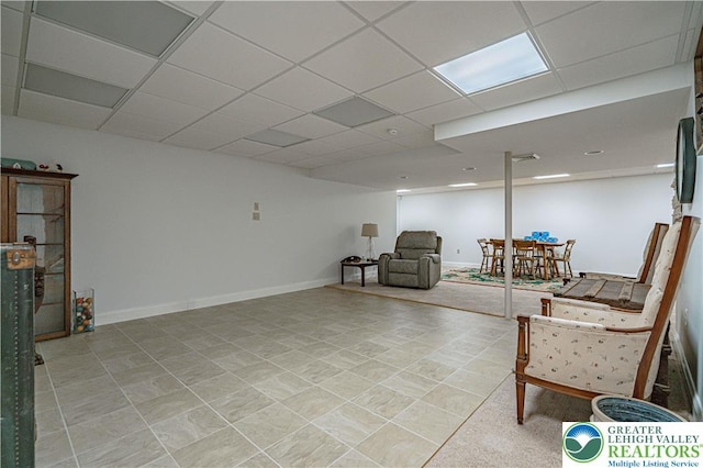 4408 Irish Creek Rd, Pa, PA 19506 - sitting room with a drop ceiling and baseboards