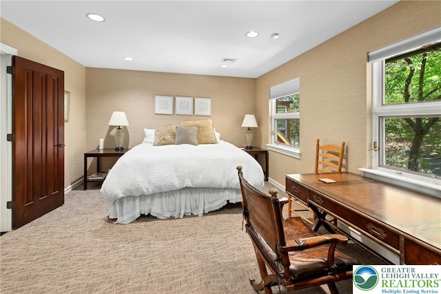 310 Hunters Farm Rd, Paradise Twp, PA 18332 - bedroom featuring baseboards and recessed lighting