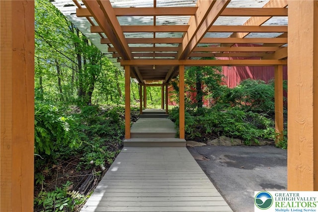 310 Hunters Farm Rd, Paradise Twp, PA 18332 - view of property's community with a pergola