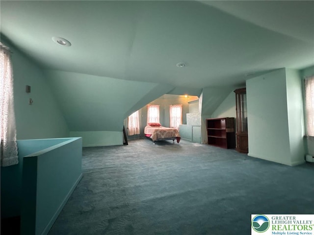 433 S 19th St, Easton, PA 18042 - carpeted bedroom featuring vaulted ceiling