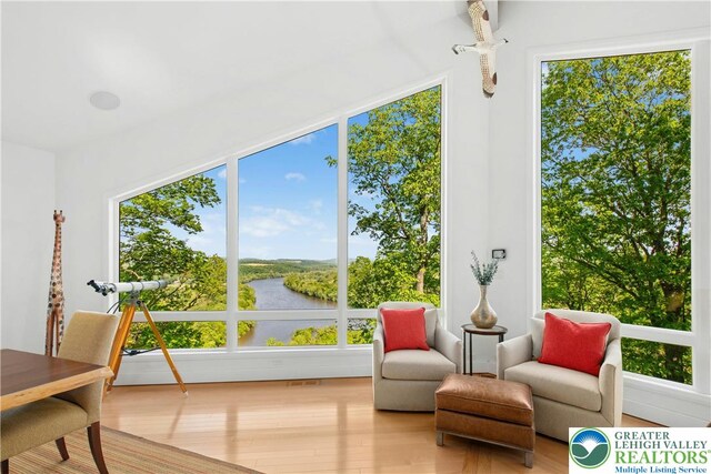 511 Center Hill Rd, Nockamixon Twp, PA 18972 - sunroom / solarium featuring a water view