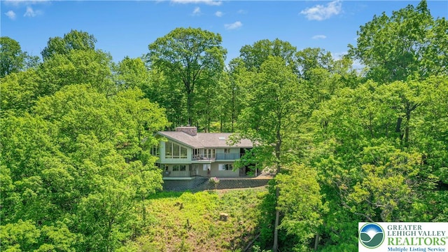 511 Center Hill Rd, Nockamixon Twp, PA 18972 - view from above of property featuring a forest
