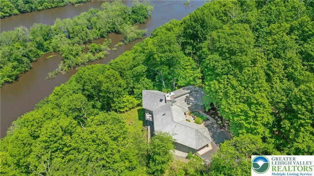 511 Center Hill Rd, Nockamixon Twp, PA 18972 - view from above of property with a large body of water