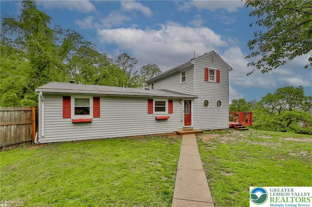 717 Frost Hollow Rd, Easton, PA 18040 - traditional home with a wooden deck