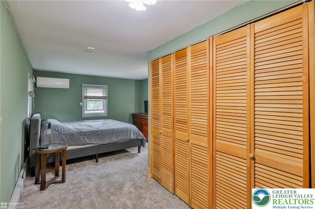 717 Frost Hollow Rd, Easton, PA 18040 - carpeted bedroom with a wall mounted AC