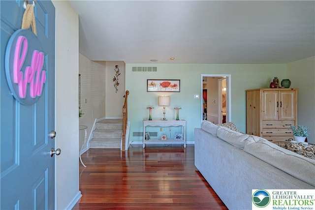1514 Ravena St Unit Dd, Bethlehem City, PA 18015 - living room featuring wood finished floors and baseboards