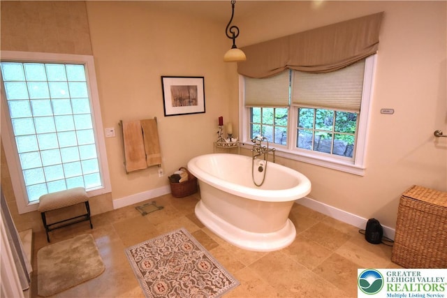 135 Coffeetown Rd, Easton, PA 18042 - full bathroom with baseboards and a freestanding bath