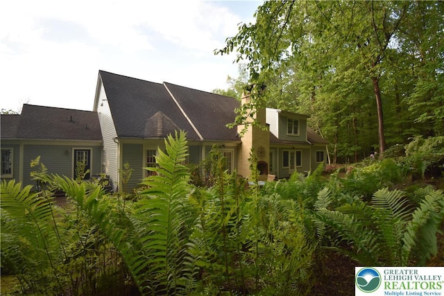 135 Coffeetown Rd, Easton, PA 18042 - view of home's exterior featuring a chimney
