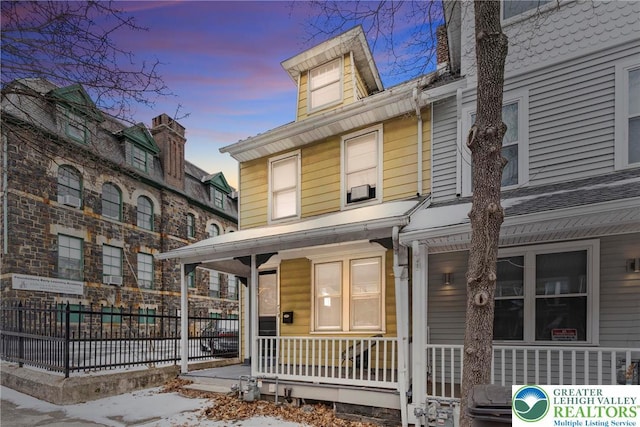 436 Montclair Ave, Bethlehem City, PA 18015 - view of front facade featuring covered porch