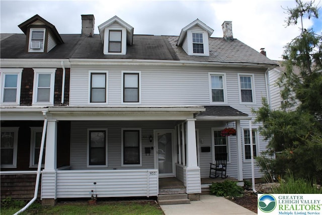 466 Franklin Ave, Palmerton Borough, PA 18071 - multi unit property with covered porch and a chimney
