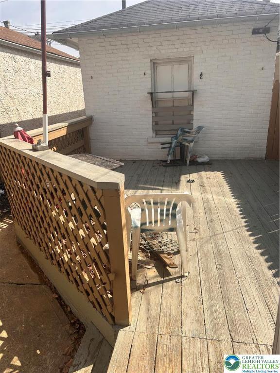 1210 Linden, Bethlehem City, PA 18018 - view of wooden deck