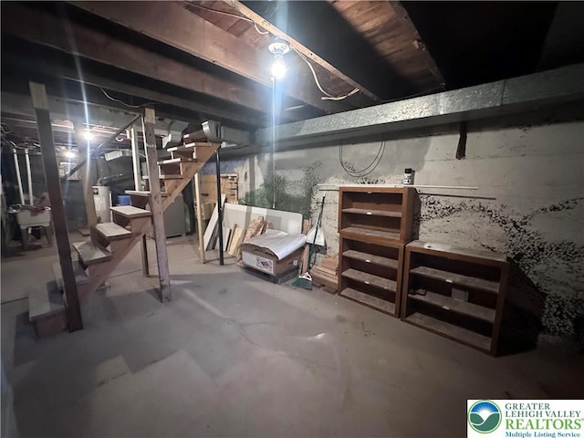 432 Schaffers Ct, Easton, PA 18042 - view of unfinished below grade area