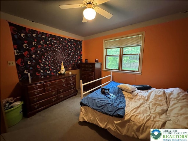 462 Plane St, Weatherly Boro, PA 18255 - carpeted bedroom featuring a ceiling fan