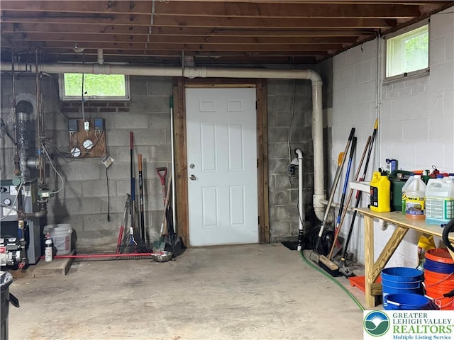 462 Plane St, Weatherly Boro, PA 18255 - below grade area featuring a heating unit