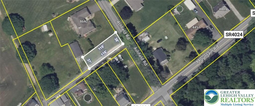 8624 Ashfield Rd, Washington Twp, PA 18080 - aerial view of property's location