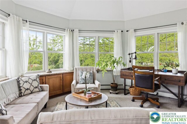 2965 Adams Way, Springfield Twp, PA 18077 - sunroom with vaulted ceiling and french doors