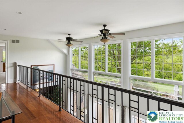 2965 Adams Way, Springfield Twp, PA 18077 - corridor featuring plenty of natural light and an upstairs landing