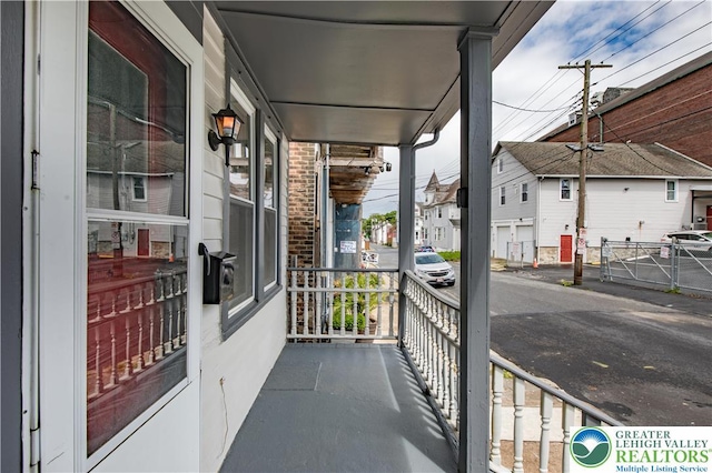 1123 Spruce St, Easton, PA 18042 - covered porch with a residential view