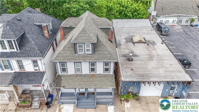 1123 Spruce St, Easton, PA 18042 - aerial view of property and surrounding area
