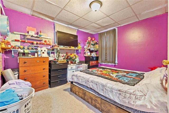 117 S 15th St, Wilson Borough, PA 18042 - bedroom featuring a paneled ceiling and carpet