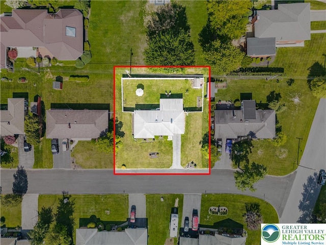 929 Webster Ave, Allentown City, PA 18103 - aerial view of residential area featuring property boundaries highlighted