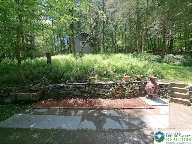 1392 Cherrylane Rd, Stroud Twp, PA 18301 - view of yard with a wooded view