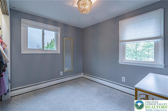 1131 28th St, Allentown City, PA 18104 - unfurnished bedroom with baseboard heating
