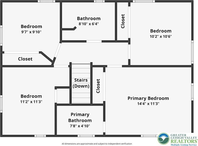 1131 28th St, Allentown City, PA 18104 - floor plan / room layout