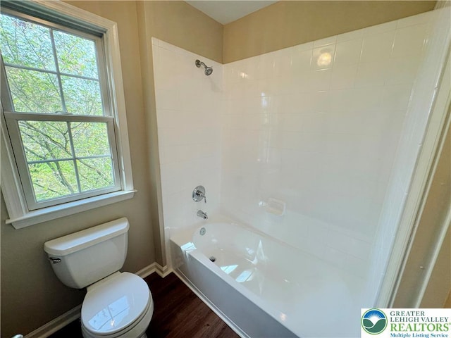 4620 Graystone Dr, Lower Nazareth Twp, PA 18064 - full bathroom with shower / washtub combination, healthy amount of natural light, and wood finished floors