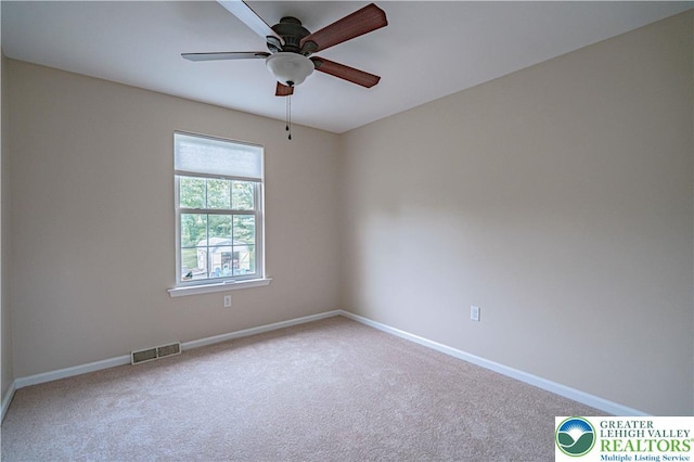 3624 Mcintosh Dr, North Whitehall Twp, PA 18069 - carpeted empty room featuring baseboards and a ceiling fan