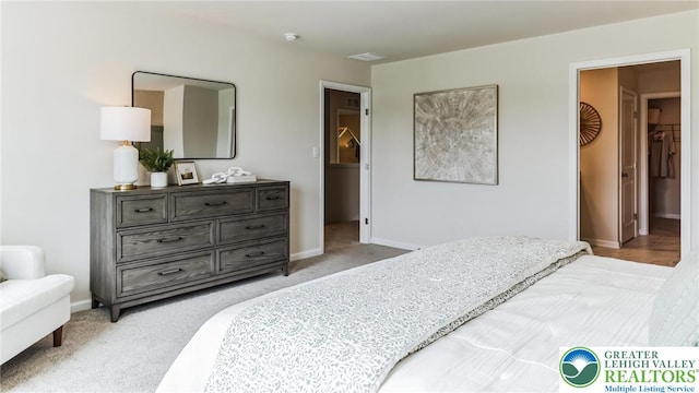 311 Knollwood Dr, Forks Twp, PA 18040 - bedroom with light carpet and baseboards