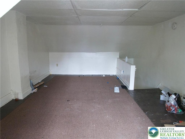 337 N Jordan St, Allentown City, PA 18102 - empty room featuring a paneled ceiling and carpet