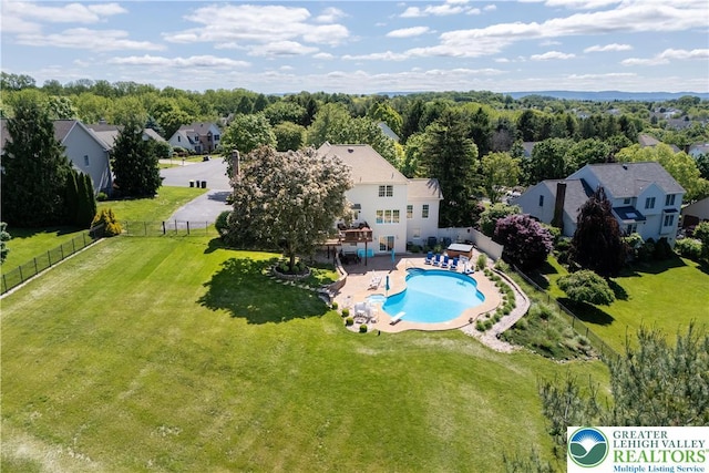 1224 Highland Dr, Upper Macungie Twp, PA 18069 - aerial view of residential area with a pool area