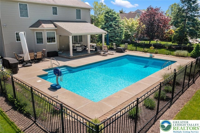 168 Forsythia Ln, Upper Macungie Twp, PA 18104 - view of swimming pool with a patio area and an outdoor hangout area