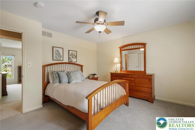 168 Forsythia Ln, Upper Macungie Twp, PA 18104 - bedroom featuring carpet floors, baseboards, and ceiling fan