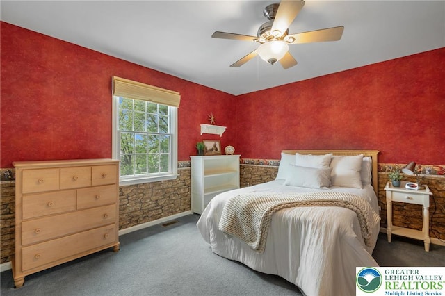 168 Forsythia Ln, Upper Macungie Twp, PA 18104 - carpeted bedroom featuring ceiling fan