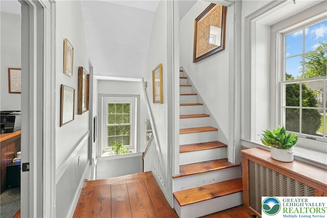 3139 Wilson Ave, Bethlehem Twp, PA 18020 - staircase featuring radiator heating unit
