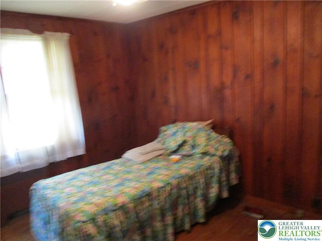 244 High St, Tatamy Borough, PA 18085 - bedroom with wood walls