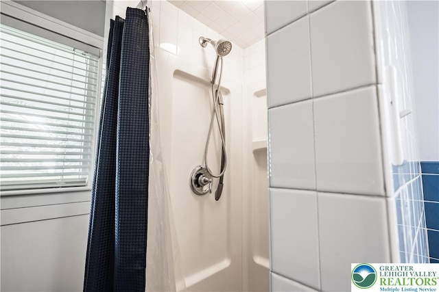 631 Main St, Tatamy Borough, PA 18085 - bathroom featuring curtained shower