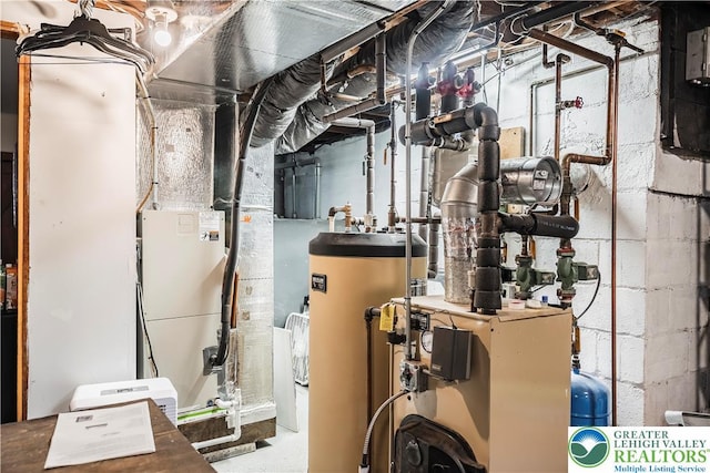 631 Main St, Tatamy Borough, PA 18085 - utility room with water heater