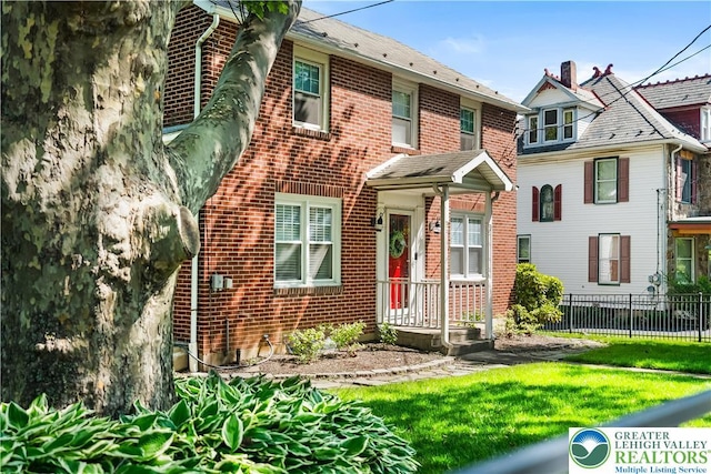 631 Main St, Tatamy Borough, PA 18085 - view of front facade with brick siding