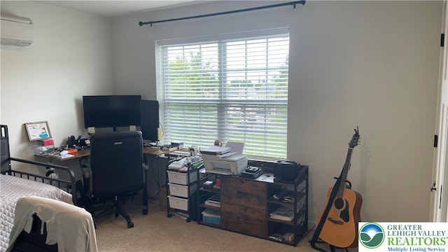 331 Minor St, Emmaus Borough, PA 18049 - carpeted office space featuring a wall mounted air conditioner