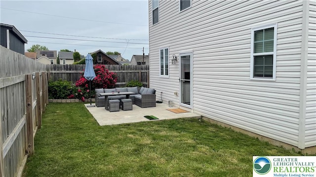 331 Minor St, Emmaus Borough, PA 18049 - view of yard with an outdoor hangout area and a patio area