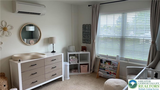 331 Minor St, Emmaus Borough, PA 18049 - bedroom featuring a wall mounted air conditioner and carpet