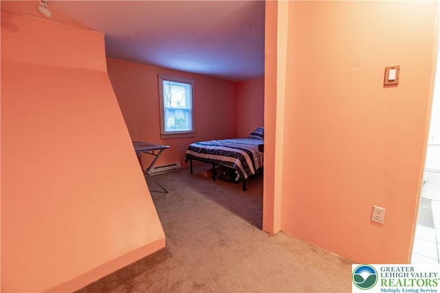 2107 3rd St, Bethlehem Twp, PA 18020 - carpeted bedroom with baseboard heating