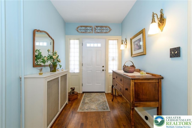 215 S 22nd St, Allentown City, PA 18104 - foyer with dark wood-type flooring