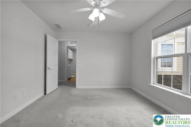 8604 Cascade Rd, Upper Macungie Twp, PA 18031 - unfurnished room with carpet floors, baseboards, and a ceiling fan