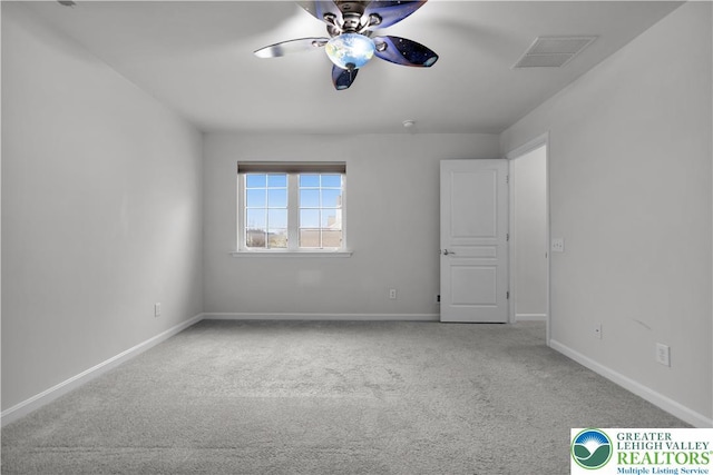 8604 Cascade Rd, Upper Macungie Twp, PA 18031 - unfurnished bedroom featuring carpet flooring, baseboards, and a ceiling fan